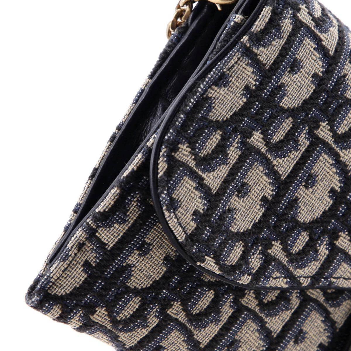 Saddle Chain Wallet Oblique Canvas
