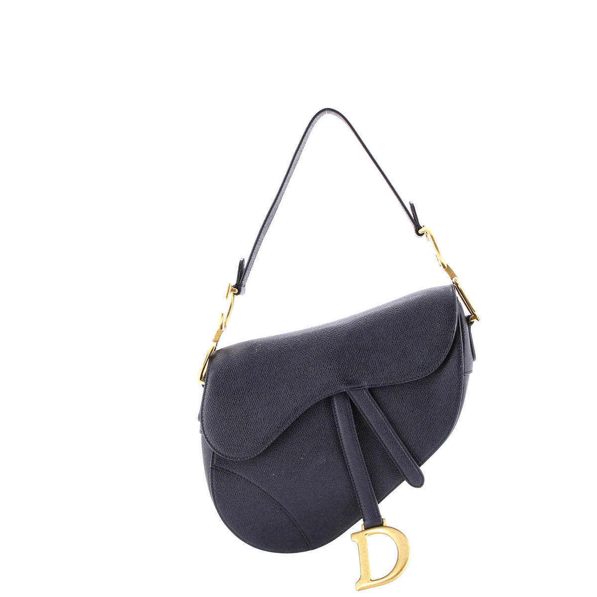 Saddle Handbag Leather Medium