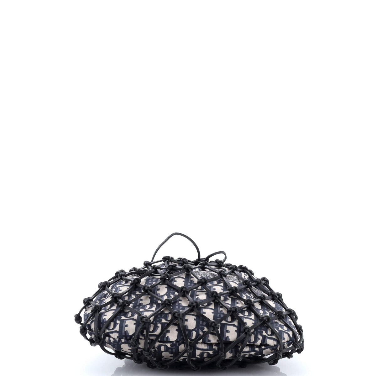 Drawstring Net Tote Diorissimo Canvas and Leather