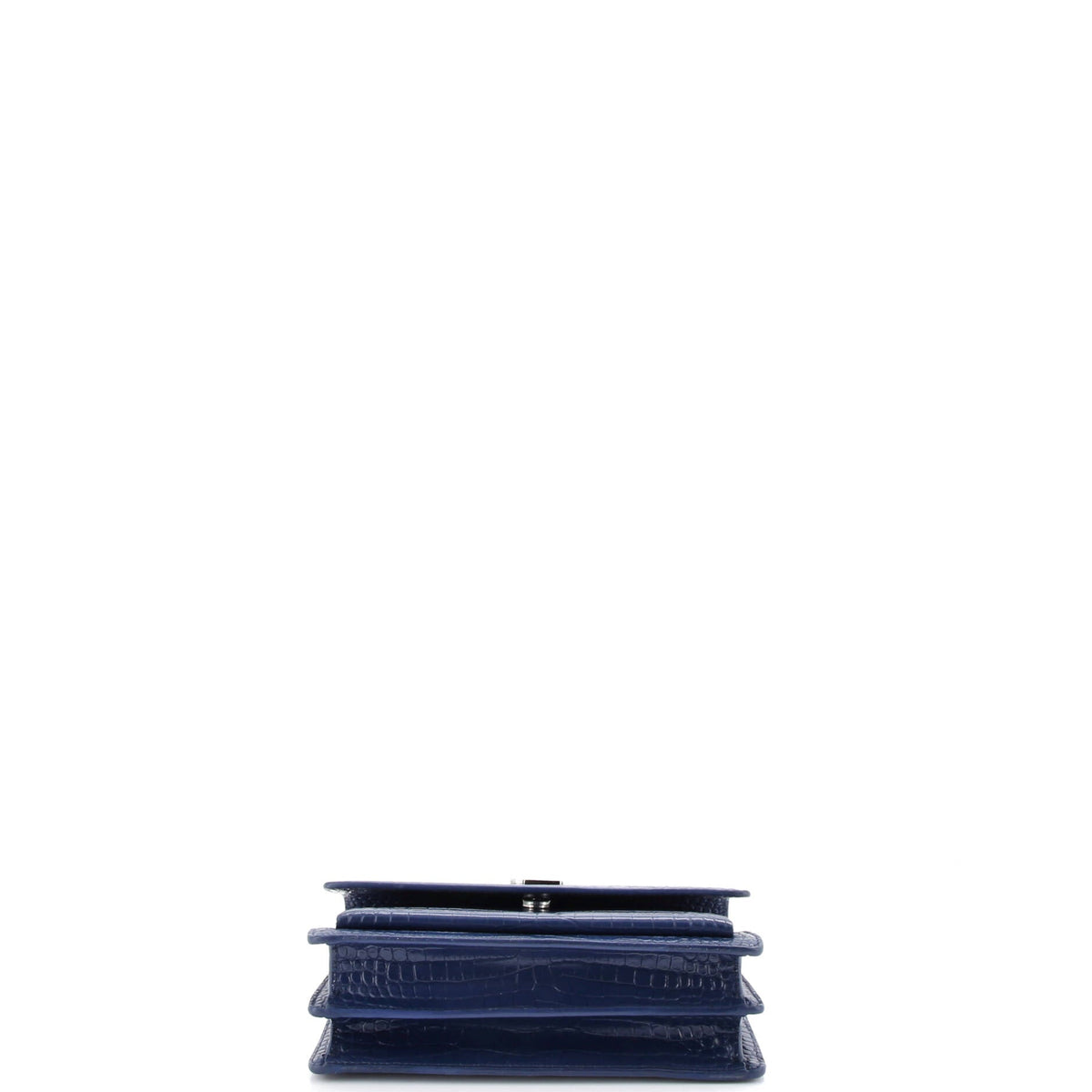 Sunset Crossbody Bag Crocodile Embossed Leather Medium