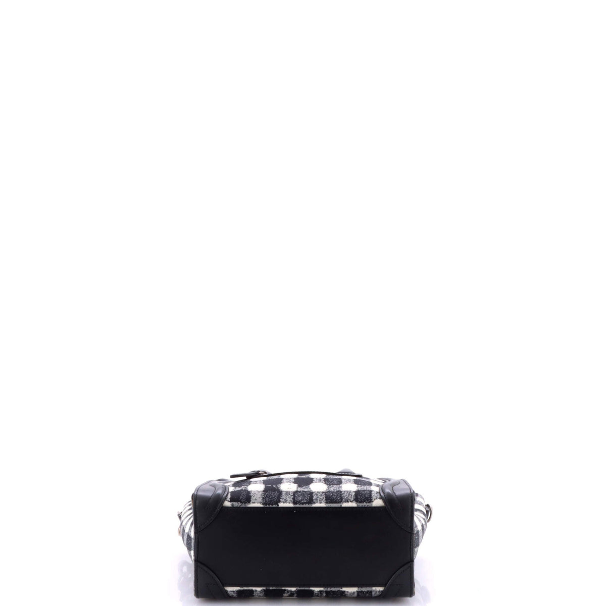 Luggage Bag Printed Jacquard and Leather Nano