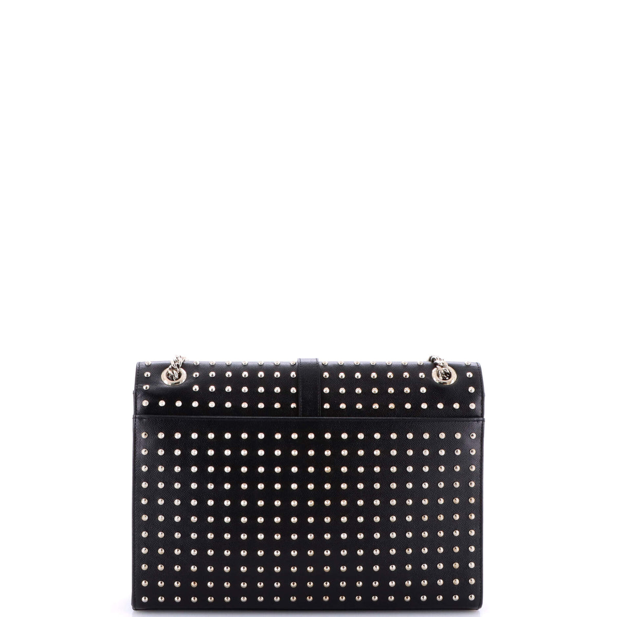 Classic Monogram Envelope Satchel Studded Leather Large