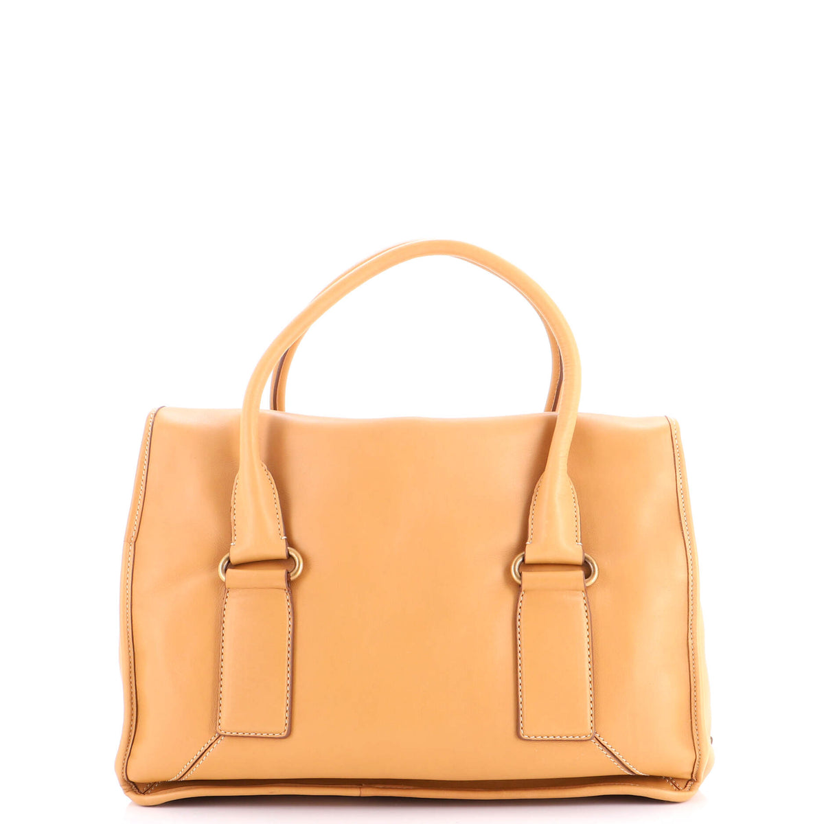 Pushlock Flap Tote Leather Large