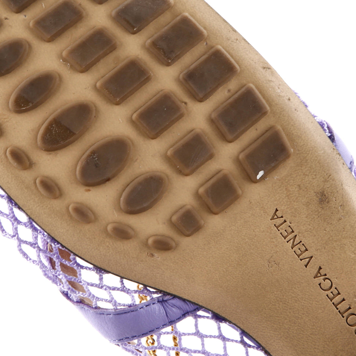 Women's Chain Stretch Ballerina Flats Mesh and Leather