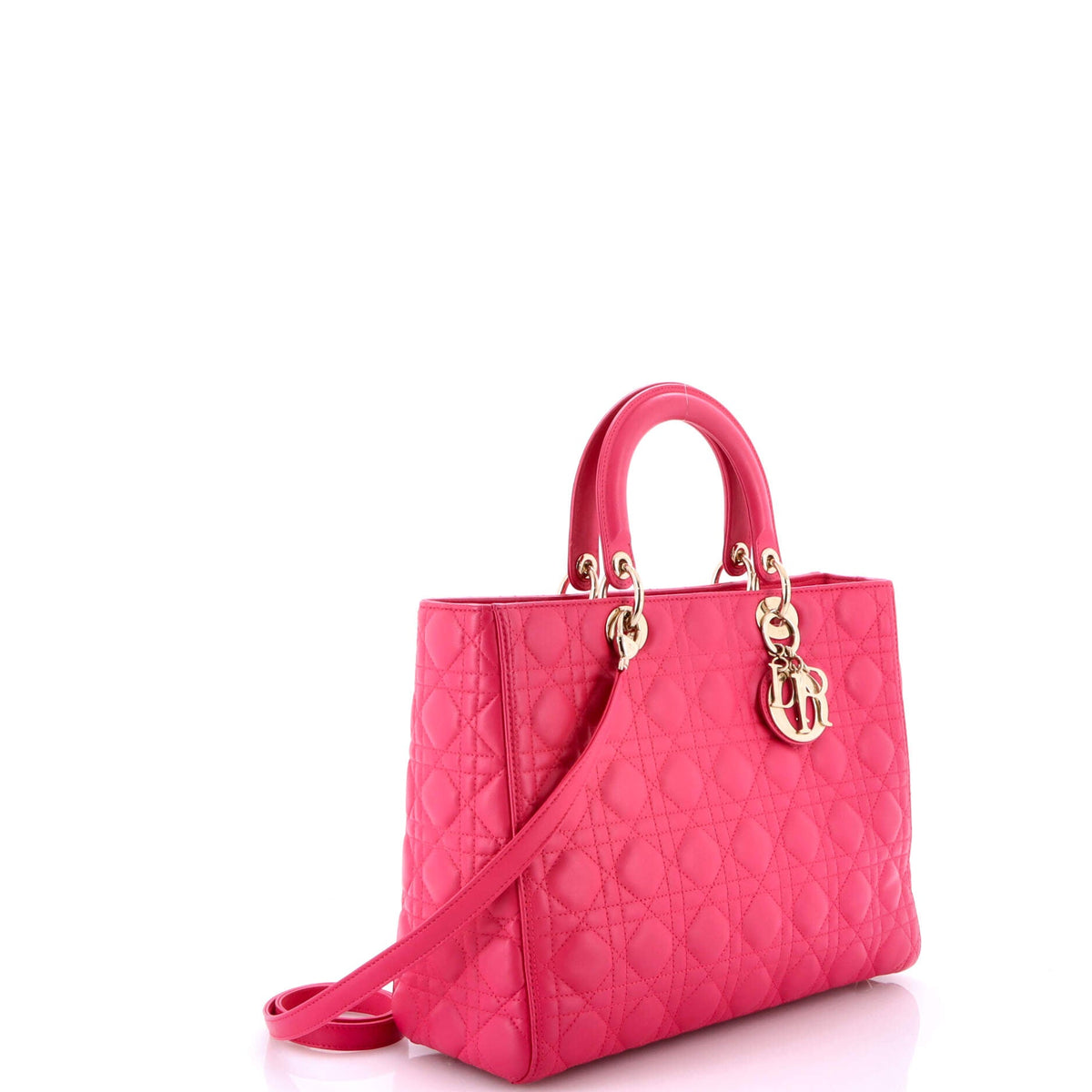 Lady Dior Bag Cannage Quilt Lambskin Large