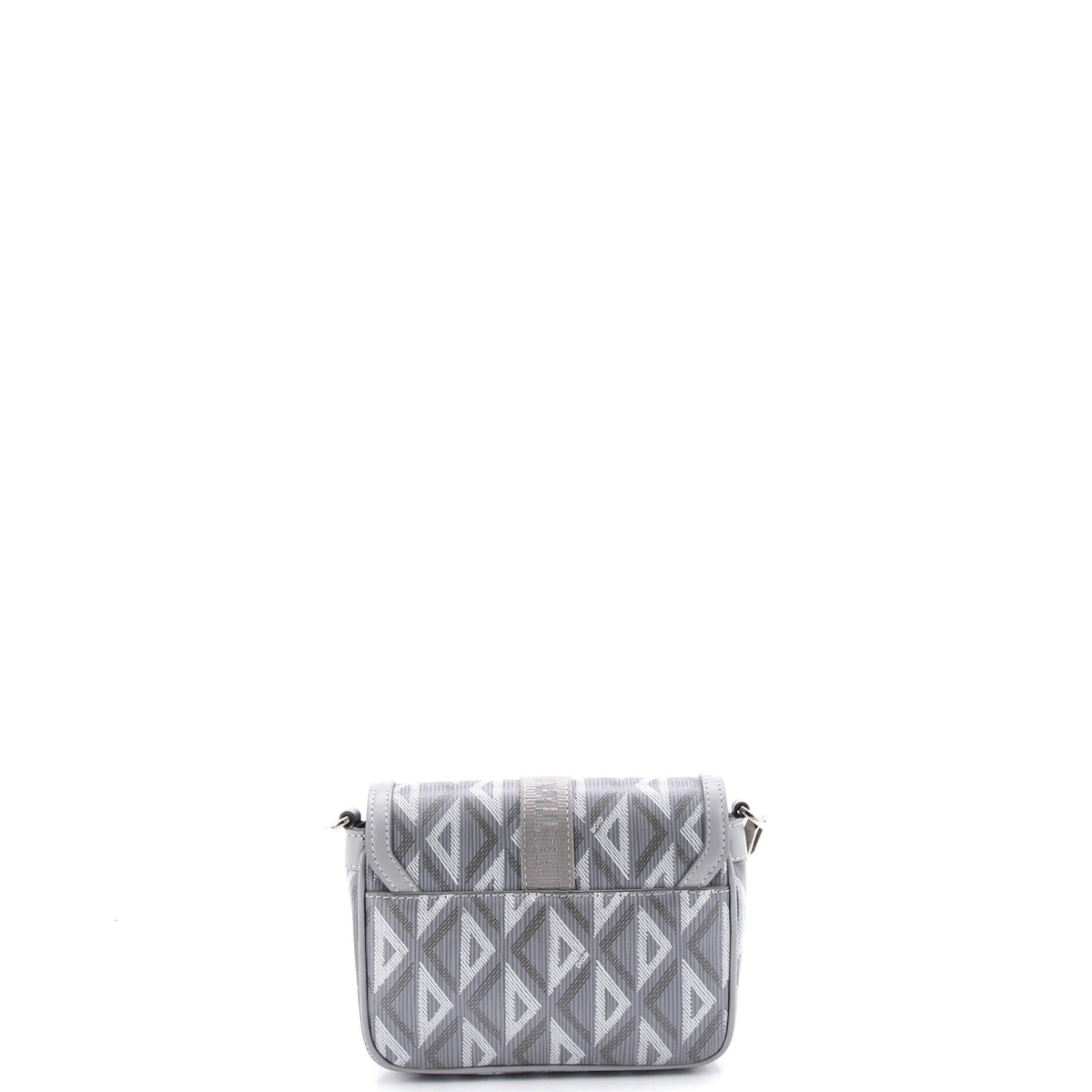 Hit the Road Flap Crossbody Bag CD Diamond Coated Canvas and Leather Mini