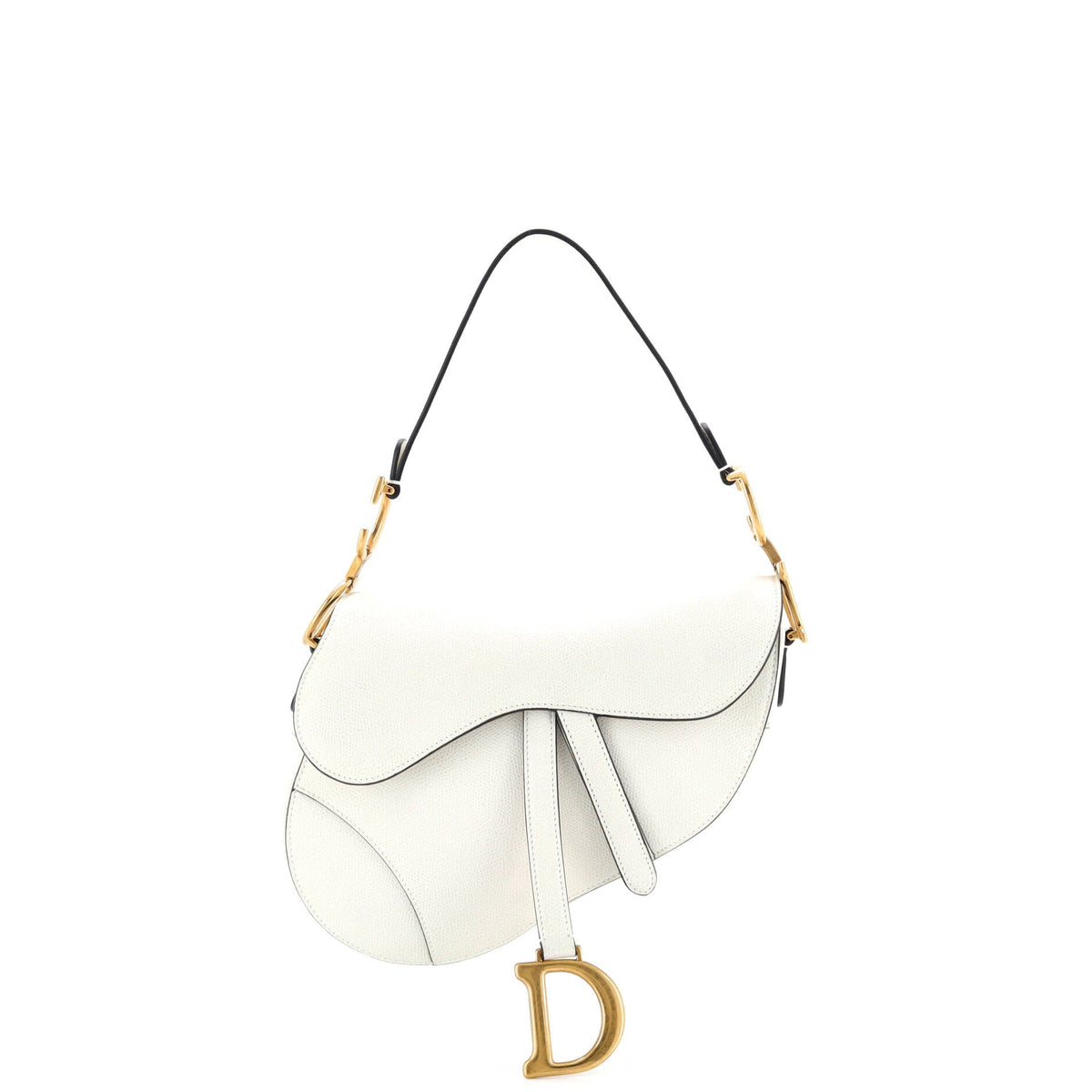 Saddle Handbag Leather Medium