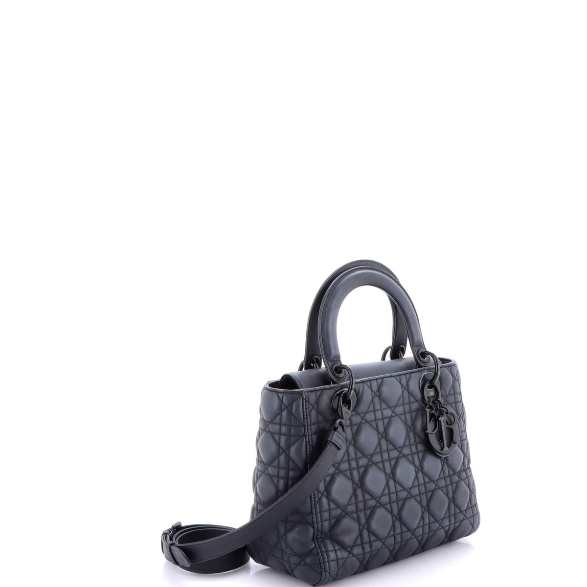Ultra Matte Lady Dior Bag Cannage Quilt Calfskin Medium