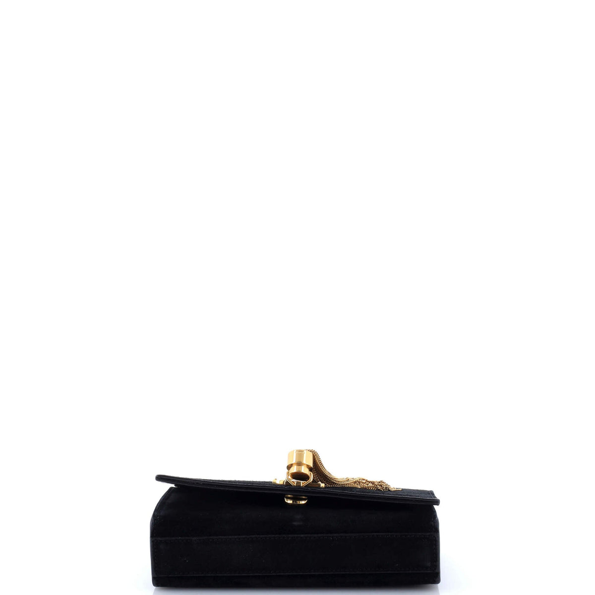 Classic Monogram Tassel Crossbody Bag Suede Small