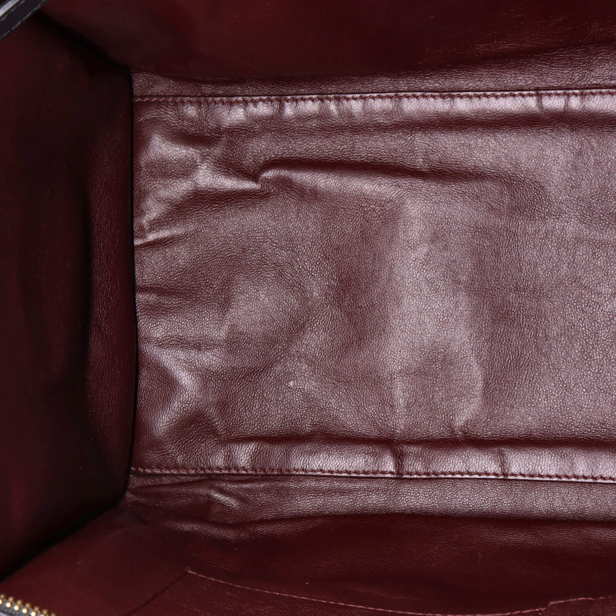 Bicolor Luggage Bag Leather Mini