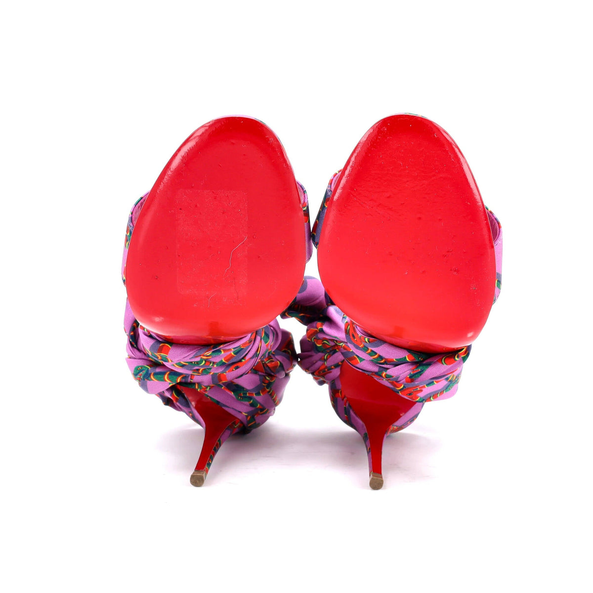 Women's Du Desert Heeled Sandals Printed Satin 100