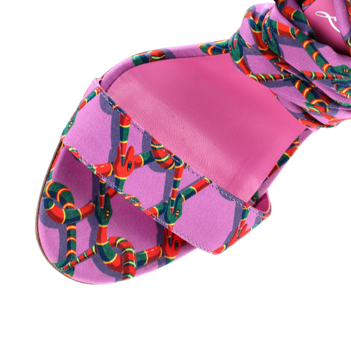Women's Du Desert Heeled Sandals Printed Satin 100