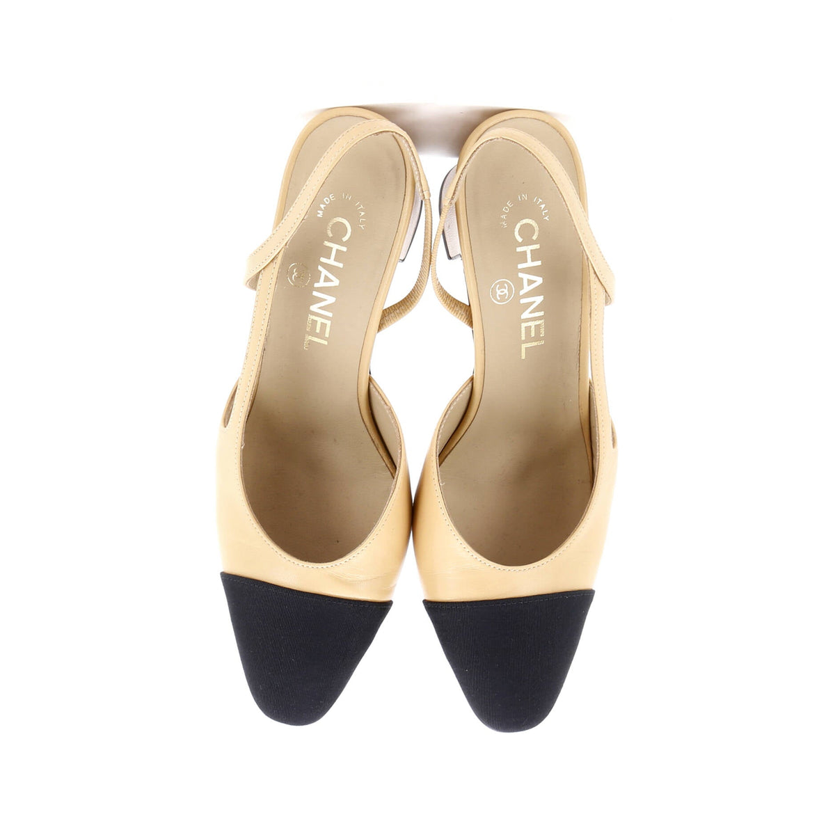 Women’s Cap Toe Slingback Pumps Leather