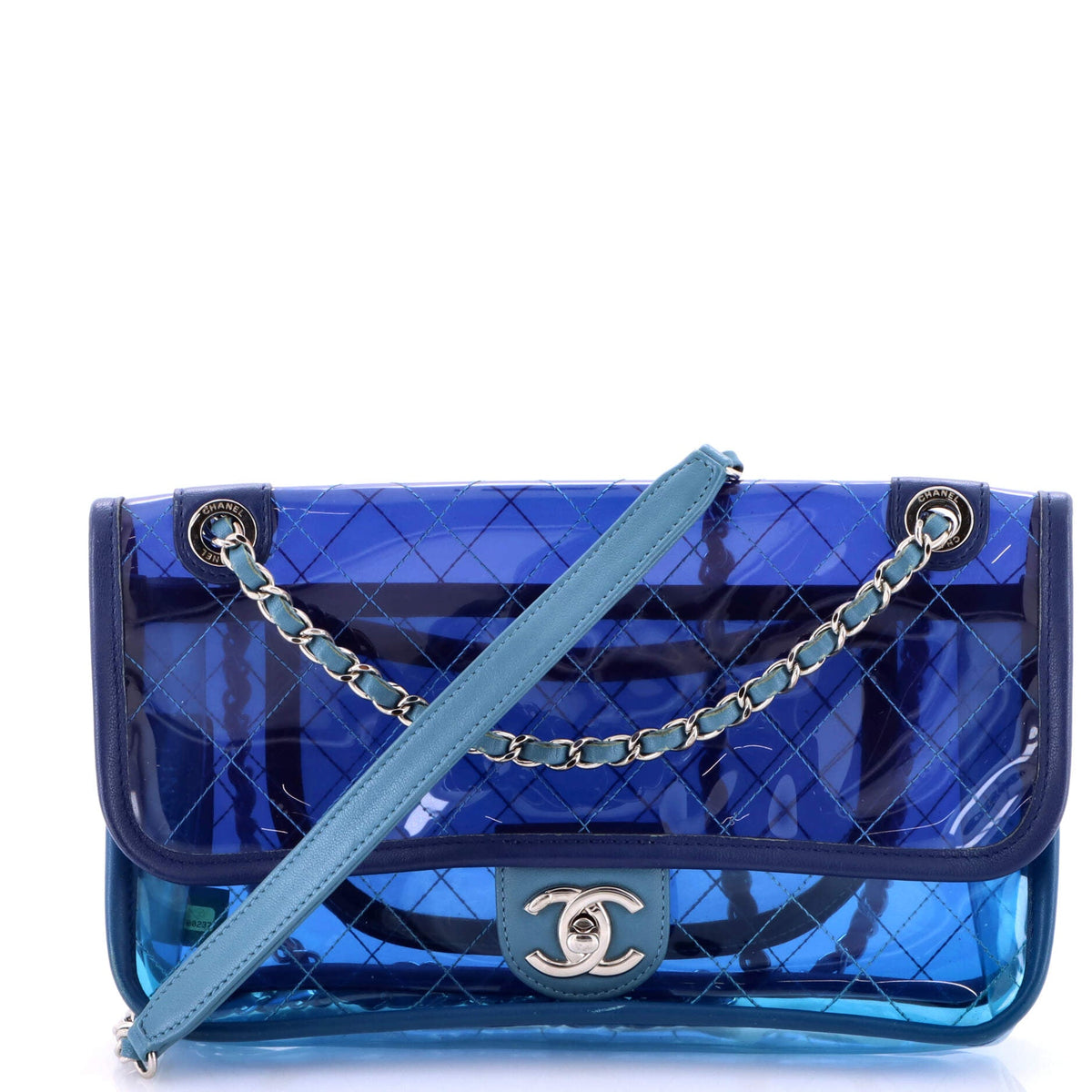 Coco Splash Flap Bag Quilted PVC With Lambskin Medium
