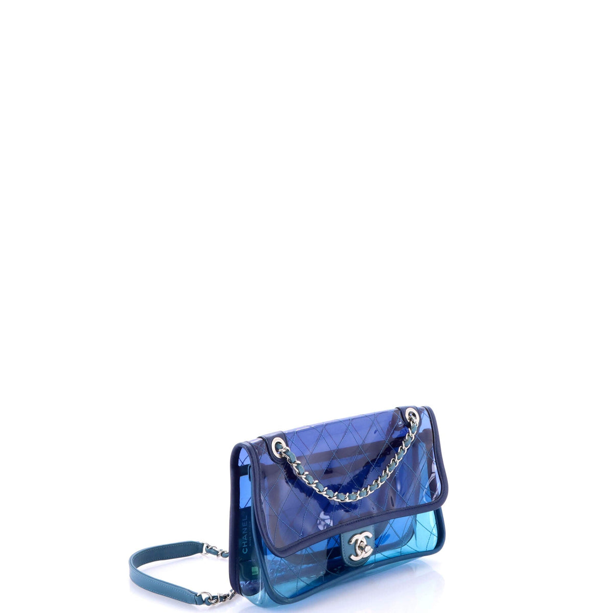 Coco Splash Flap Bag Quilted PVC With Lambskin Medium