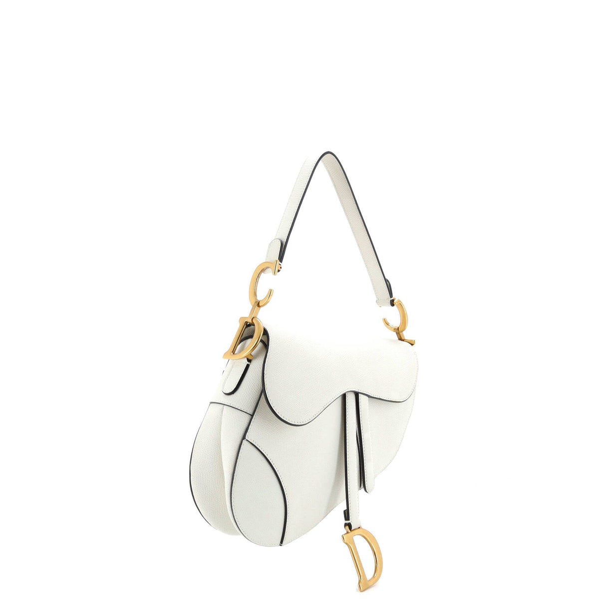 Saddle Handbag Leather Medium