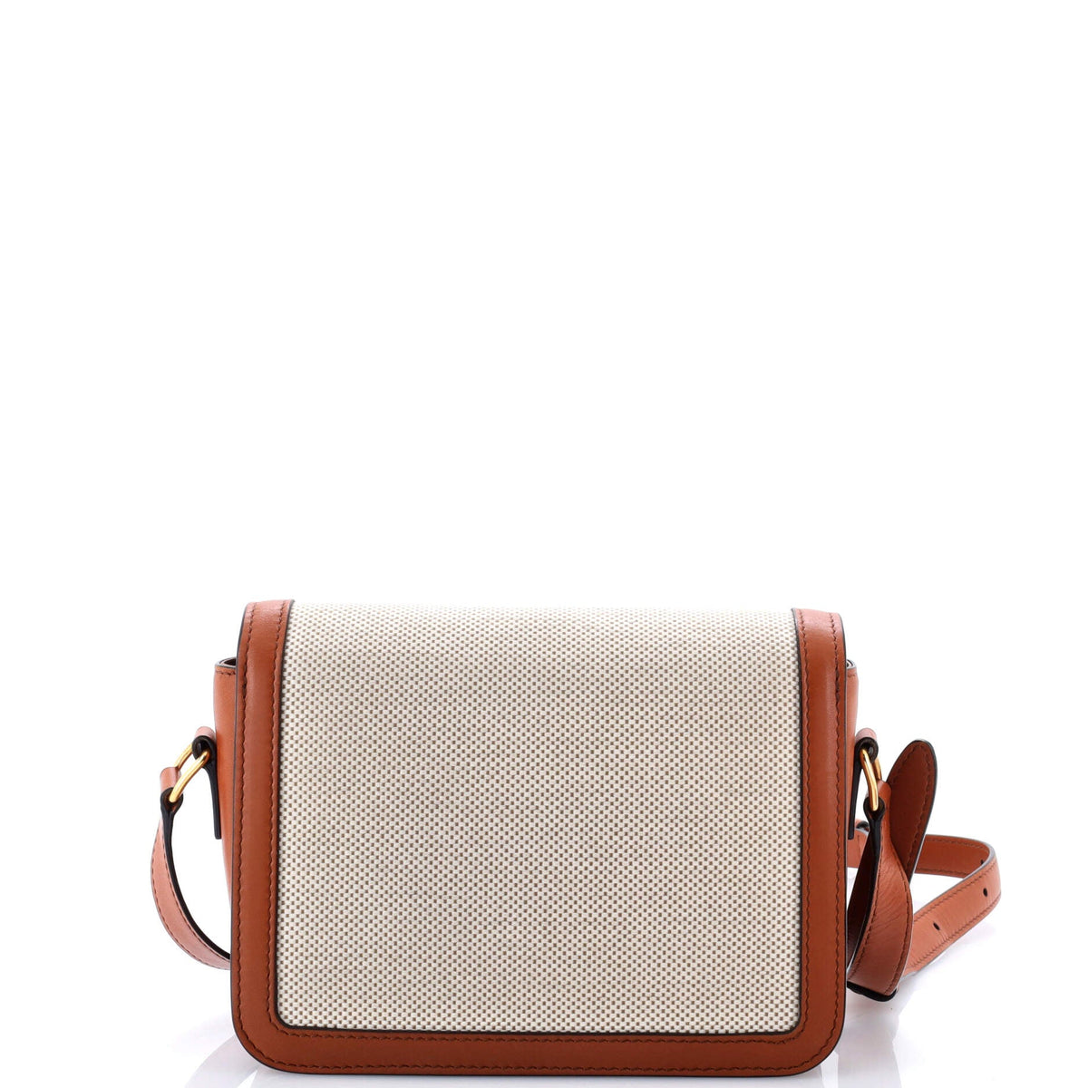Triomphe Shoulder Bag Canvas with Leather Teen
