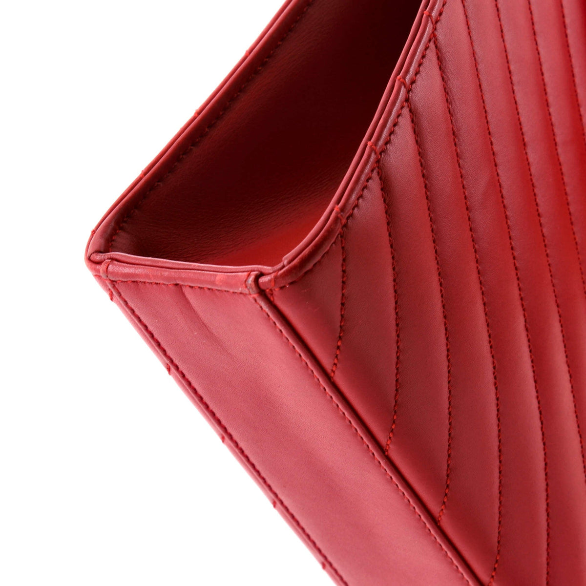 Classic Monogram Envelope Satchel Matelasse Chevron Leather Large