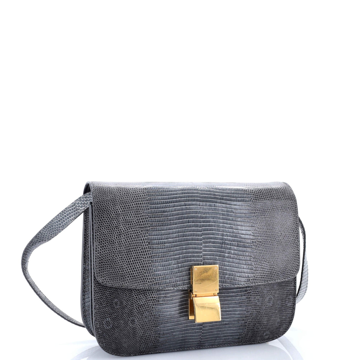 Classic Box Bag Lizard Medium