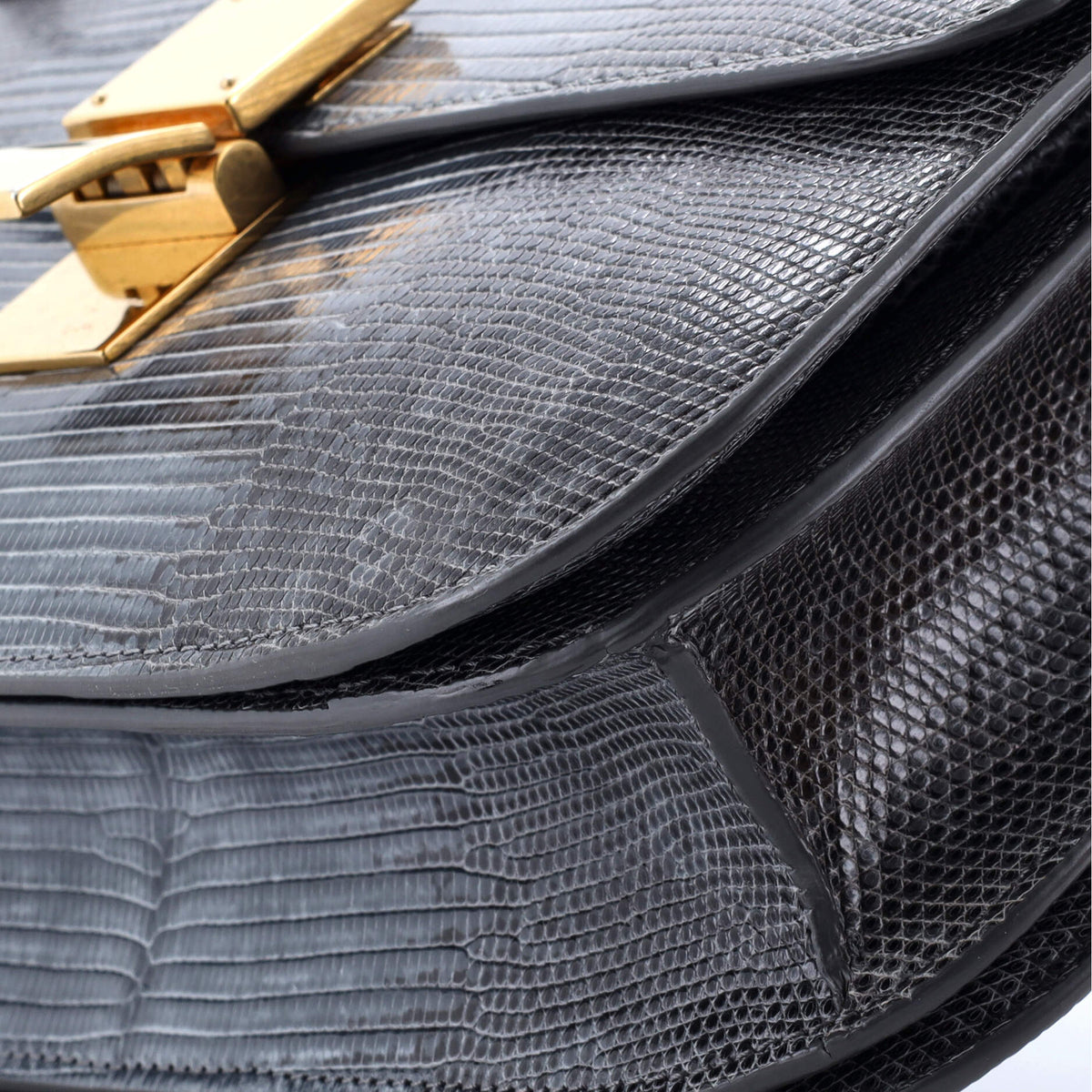 Classic Box Bag Lizard Medium