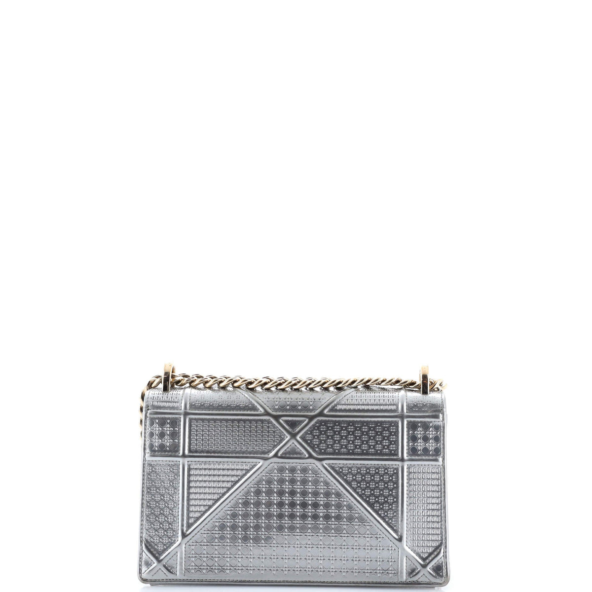 Diorama Flap Bag Cannage Embossed Calfskin Small