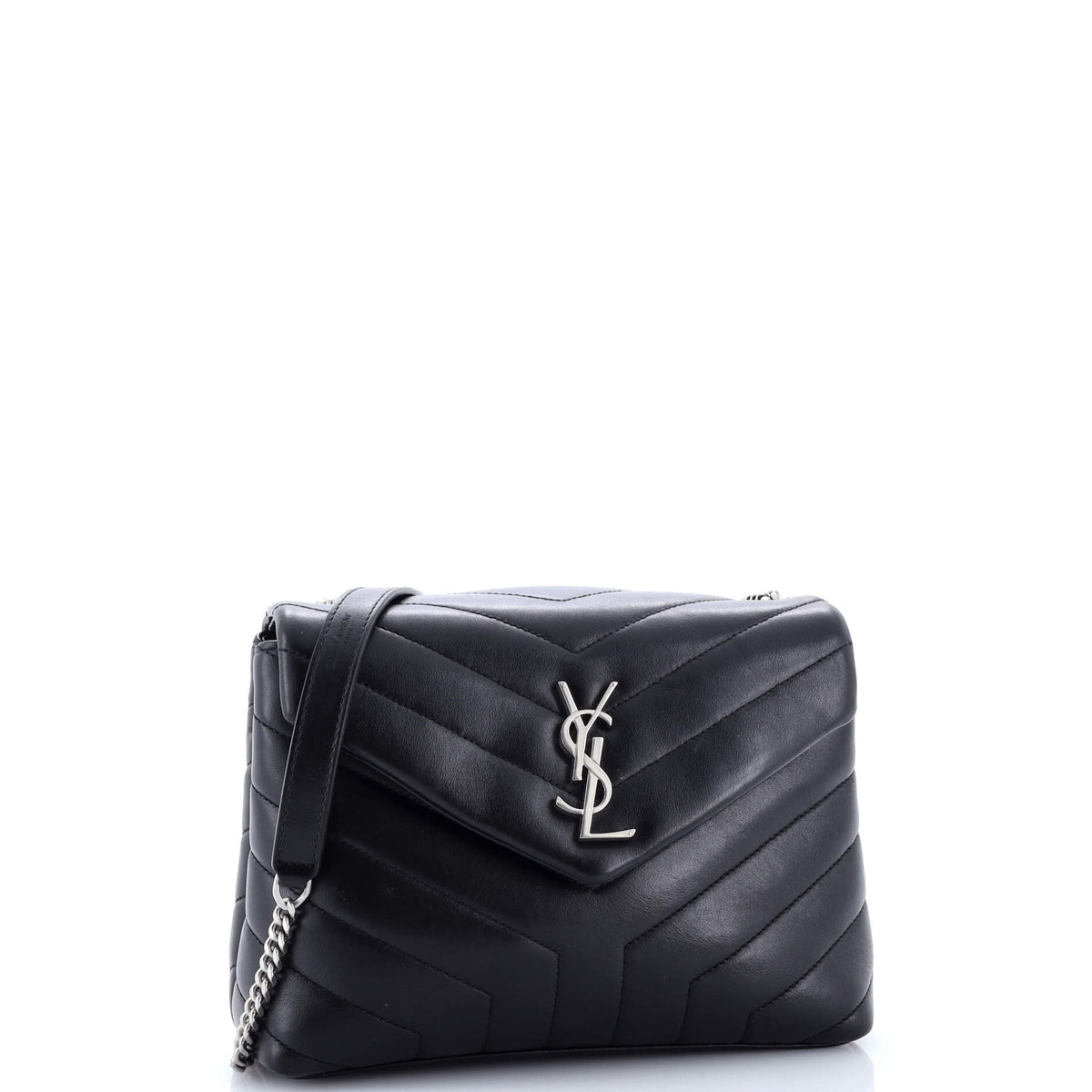 Loulou Shoulder Bag Matelasse Chevron Leather Small