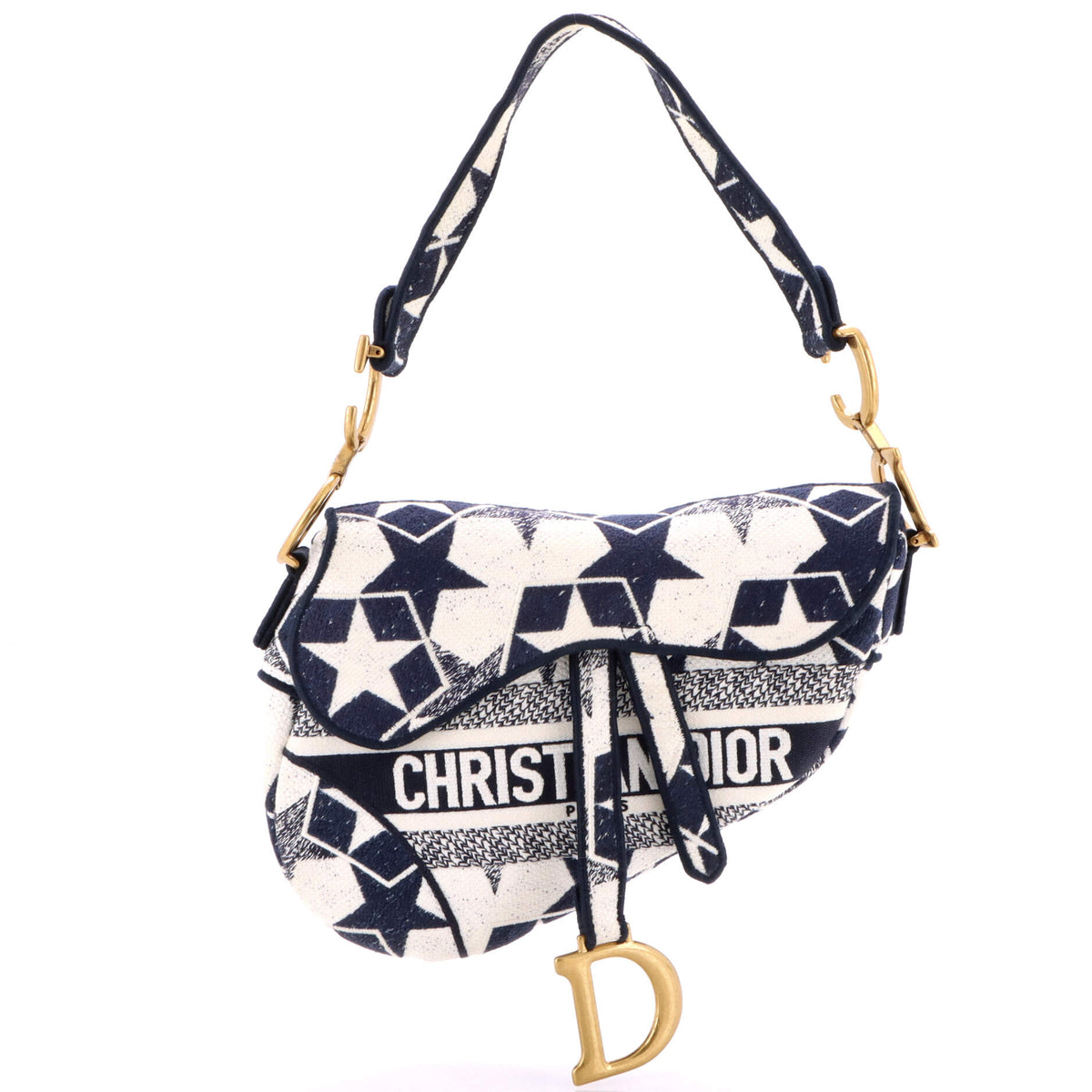 Saddle Bag Logo Embroidered Canvas Medium