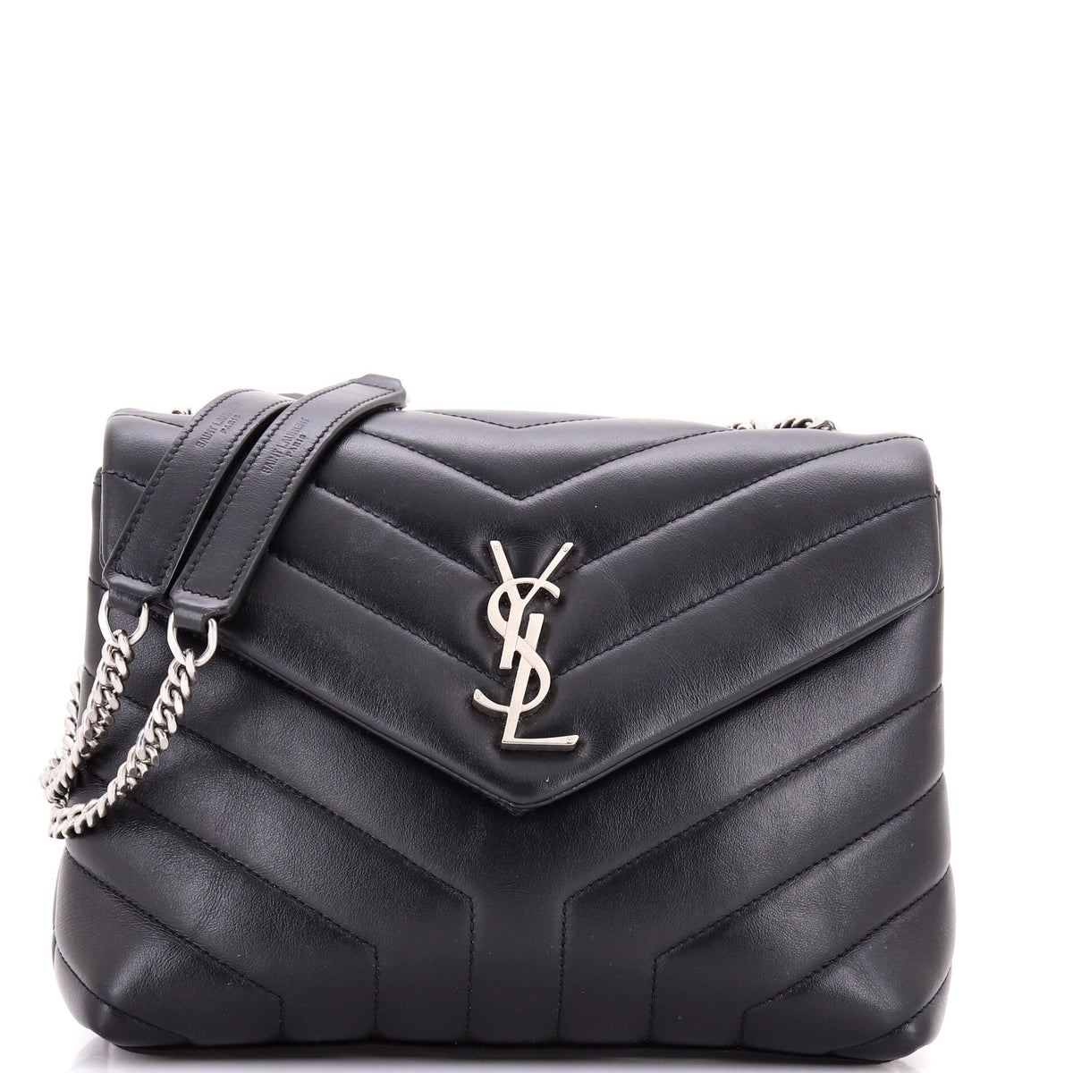 Loulou Shoulder Bag Matelasse Chevron Leather Small