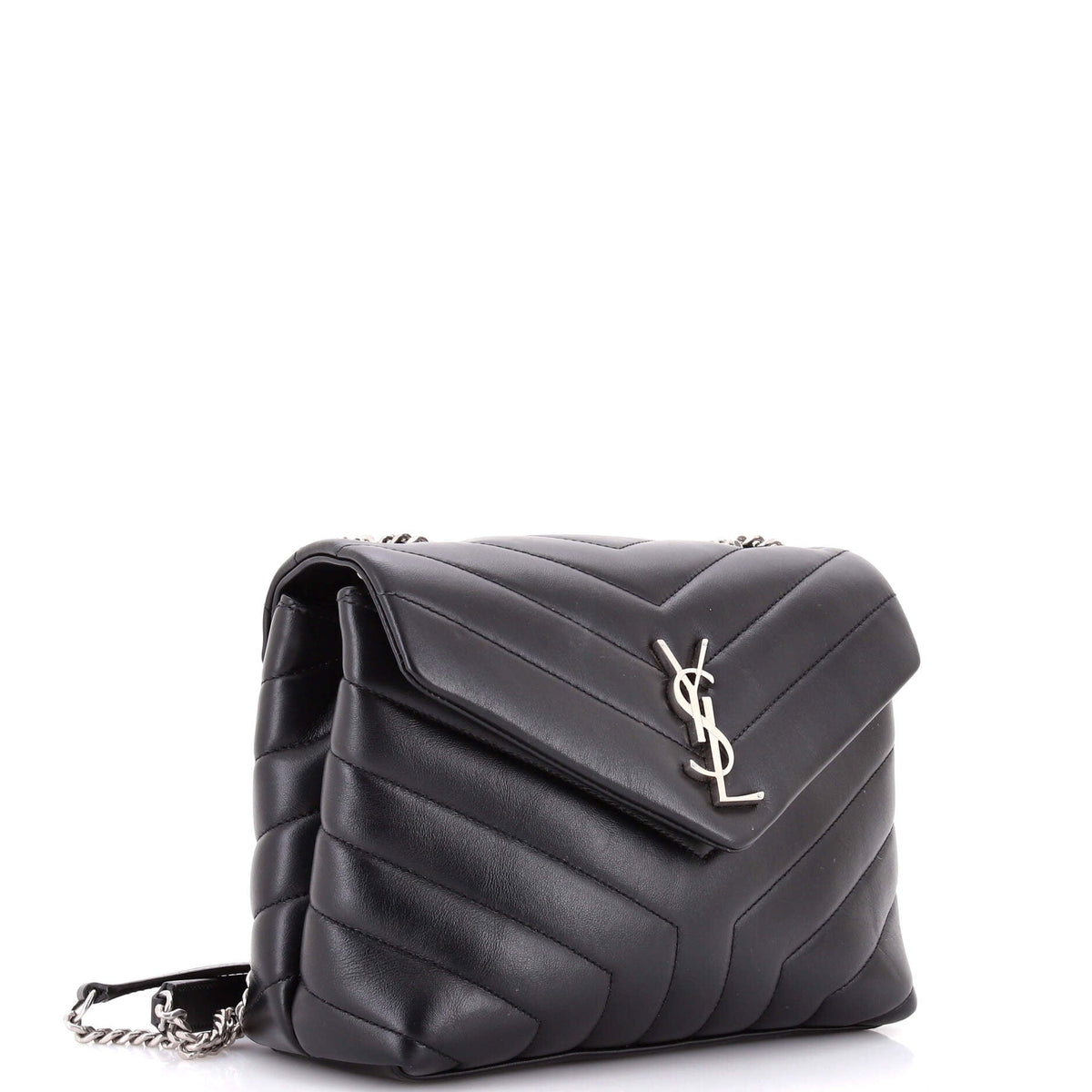 Loulou Shoulder Bag Matelasse Chevron Leather Small