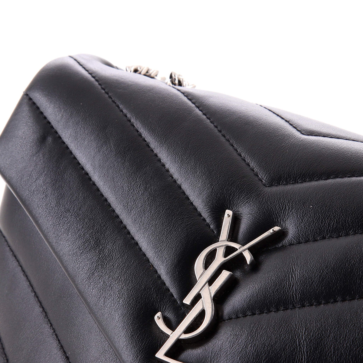 Loulou Shoulder Bag Matelasse Chevron Leather Small