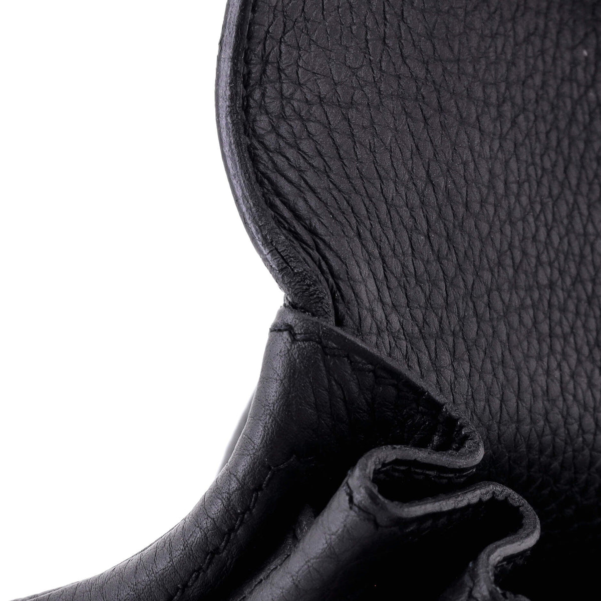 Kelly Handbag Noir Togo with Palladium Hardware 28