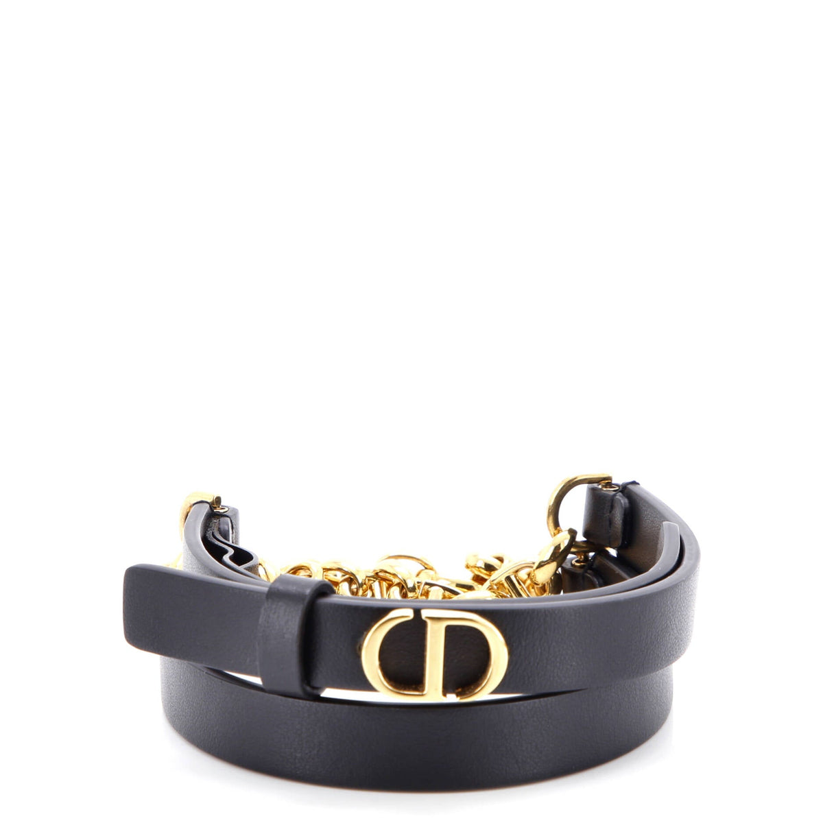30 Montaigne Chain Belt Leather Thin