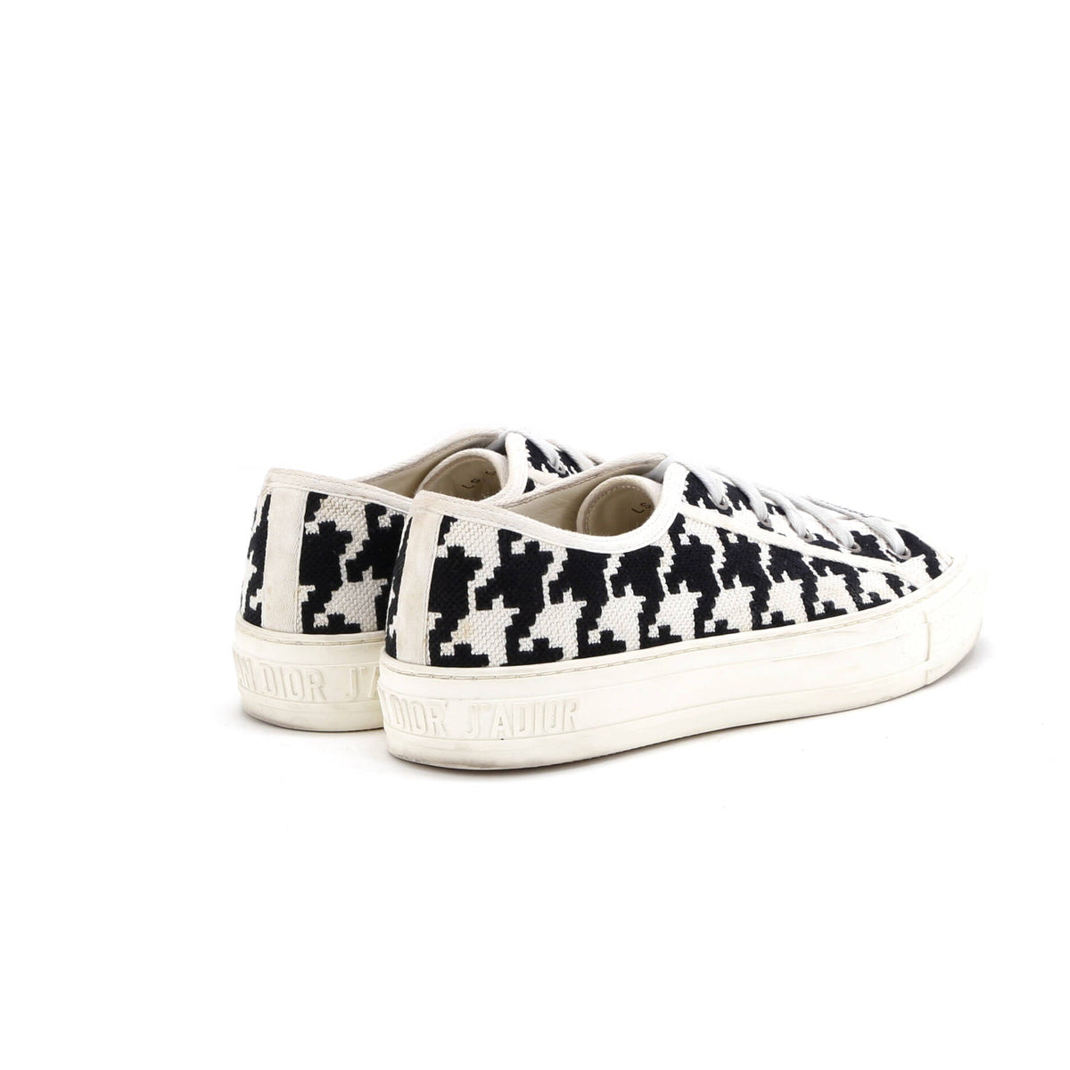 Women's Walk'N'Dior Sneakers Houndstooth Embroidered Canvas