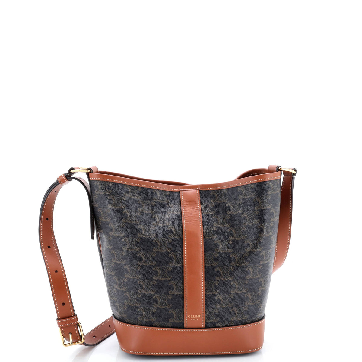 Bucket Bag Triomphe Coated Canvas Small