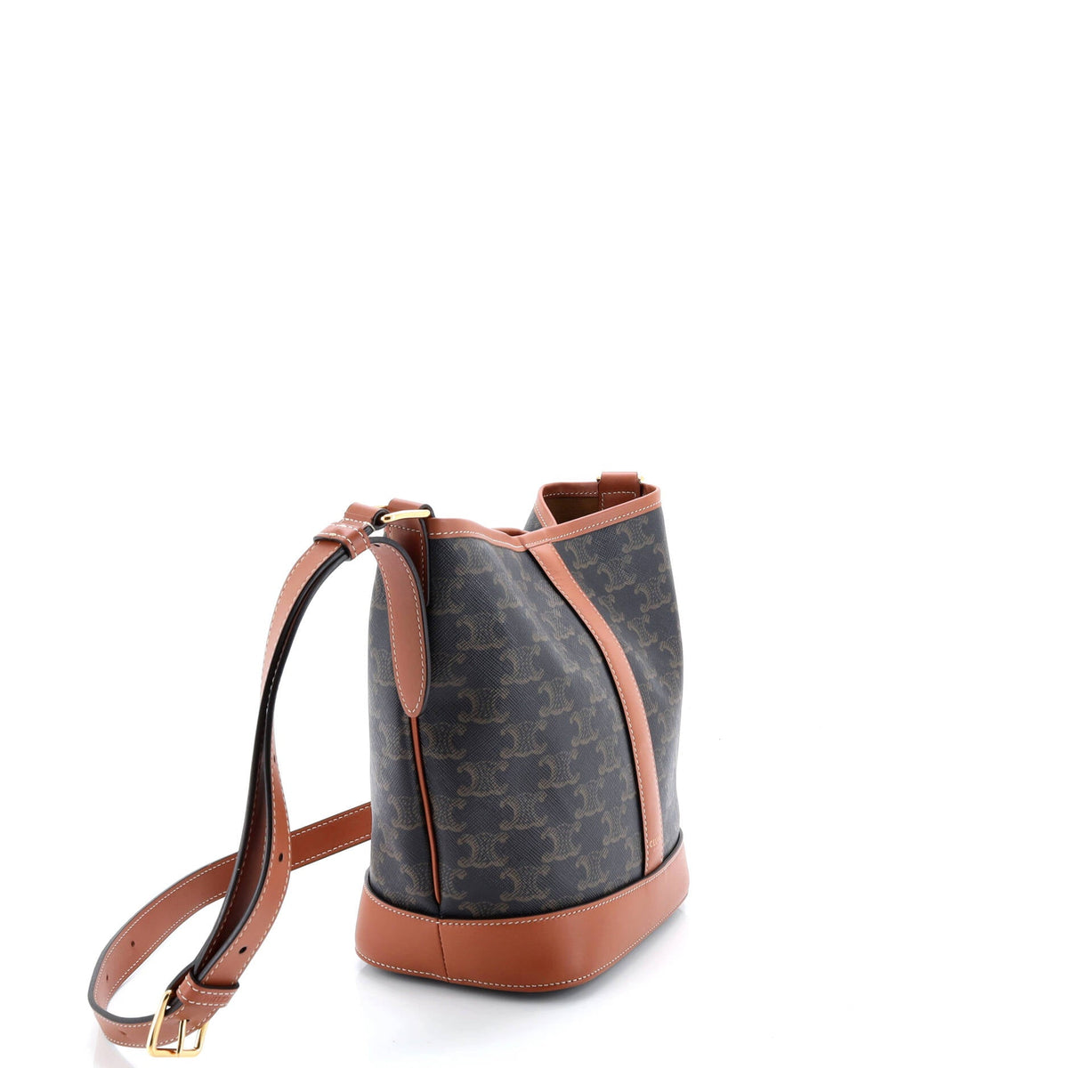 Bucket Bag Triomphe Coated Canvas Small