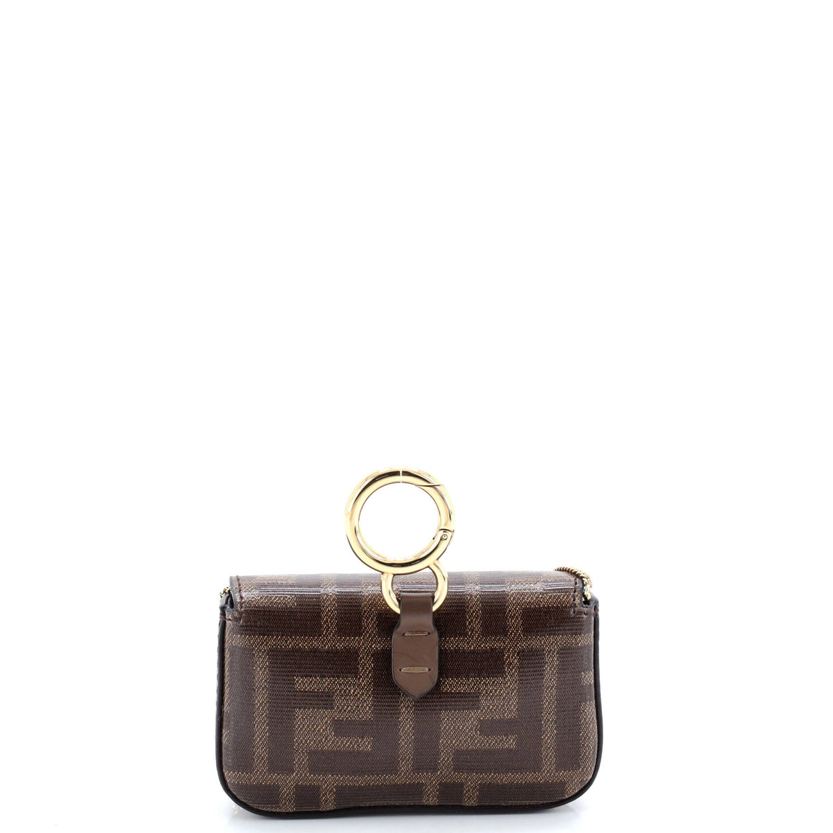 Chain Baguette Charm Bag Zucca Coated Canvas Nano
