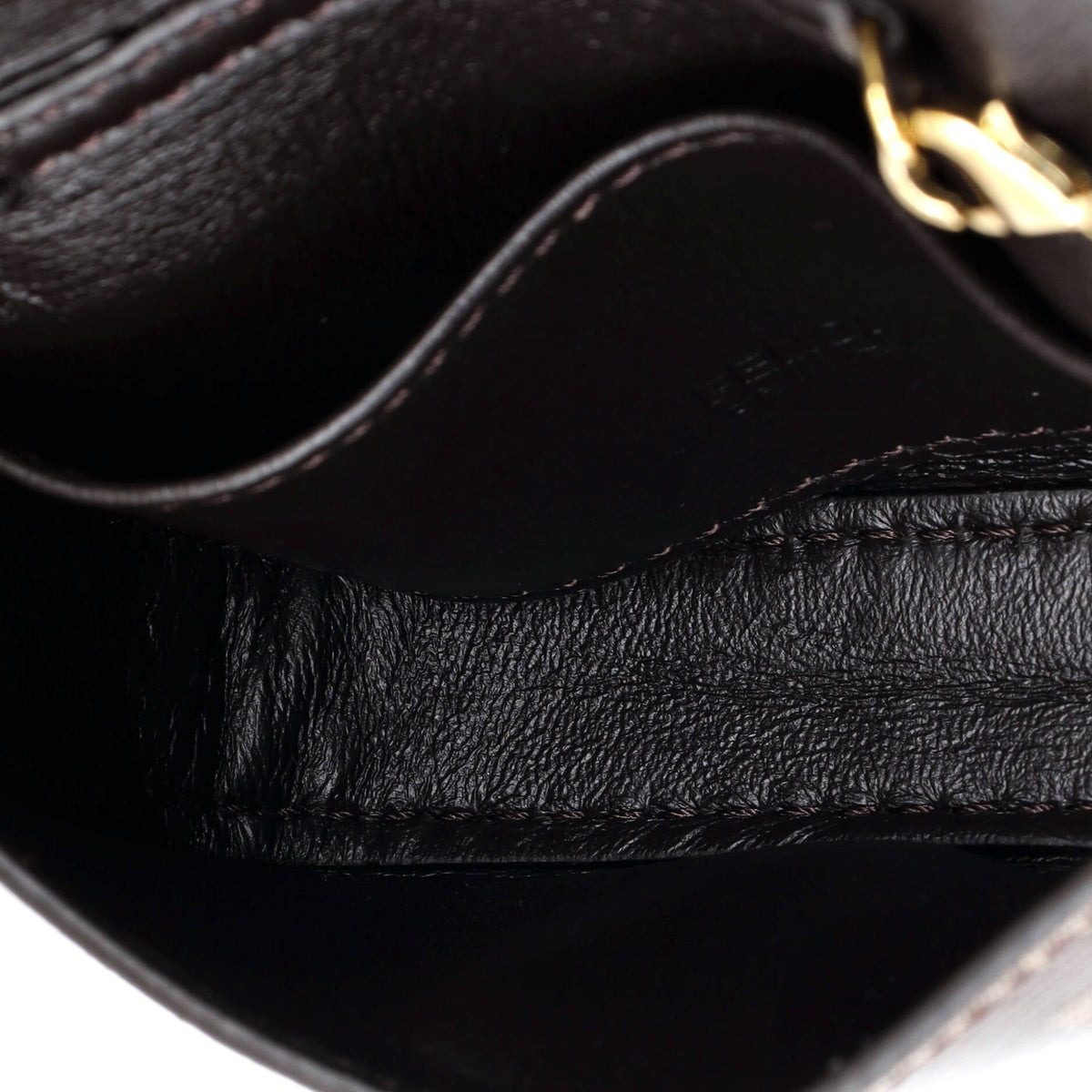 Chain Baguette Charm Bag Zucca Coated Canvas Nano