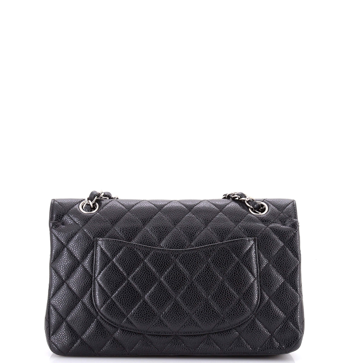 Classic Double Flap Bag Quilted Caviar Medium