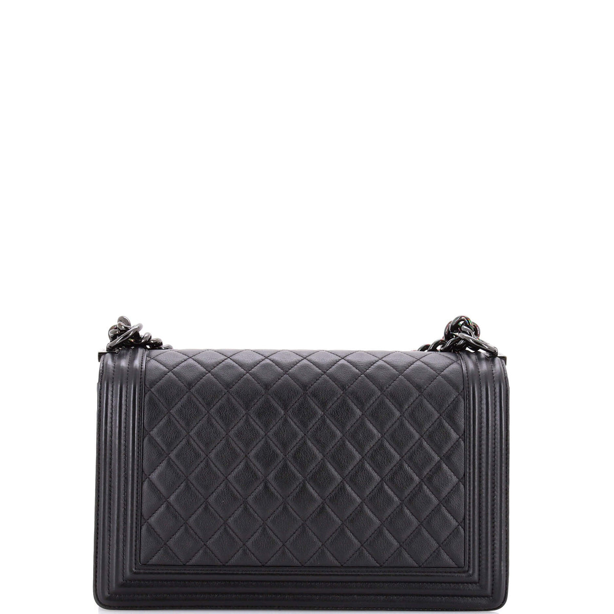 So Black Boy Flap Bag Quilted Lambskin New Medium