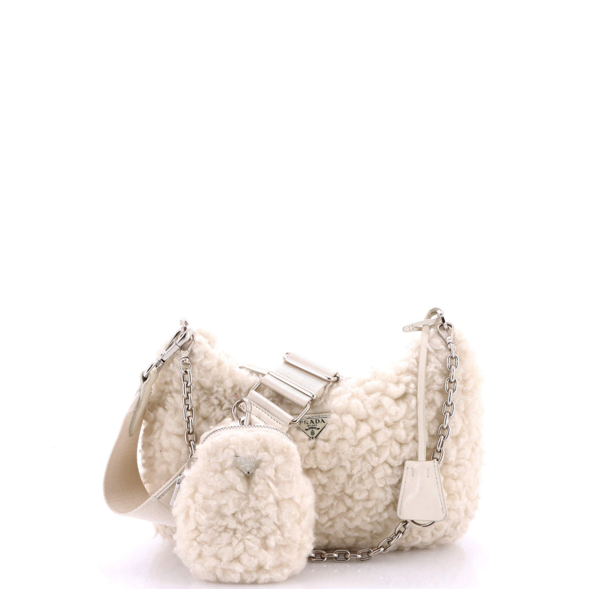Re-Edition 2005 Shoulder Bag Quilted Shearling Small