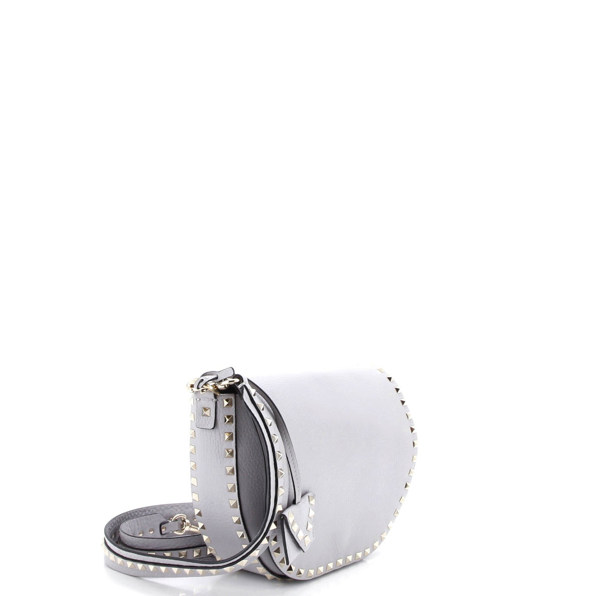 Rockstud Saddle Crossbody Bag Leather Small