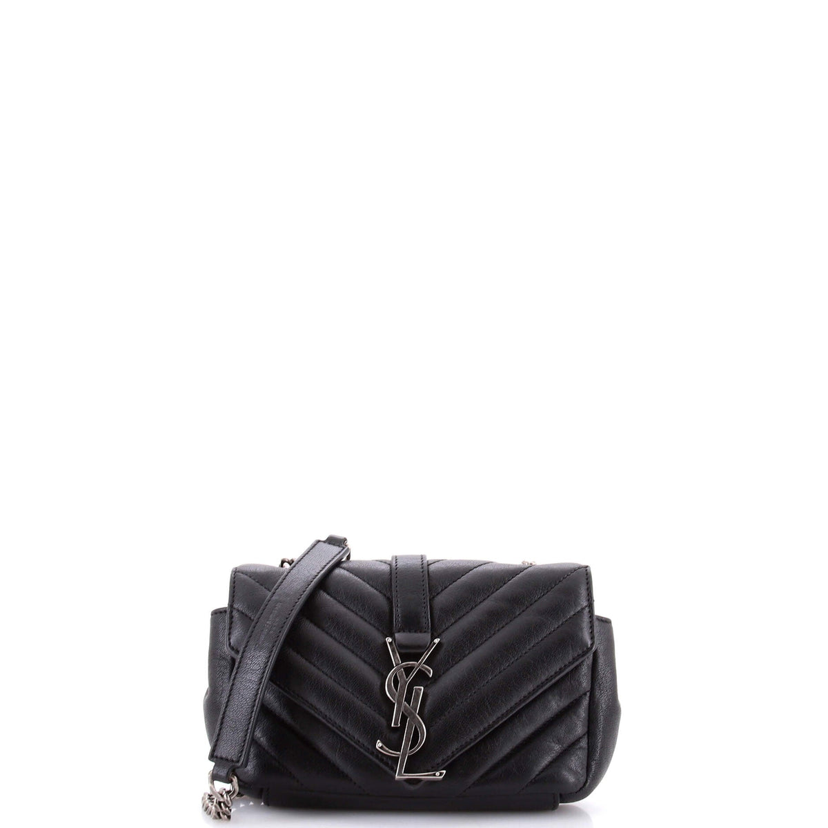 Classic Monogram Crossbody Bag Matelasse Chevron Leather Baby