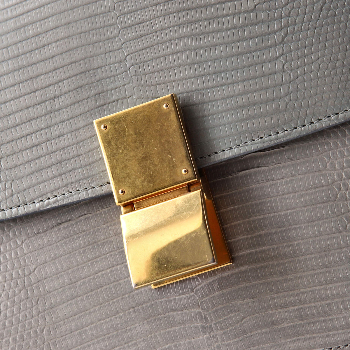 Classic Box Bag Lizard Medium