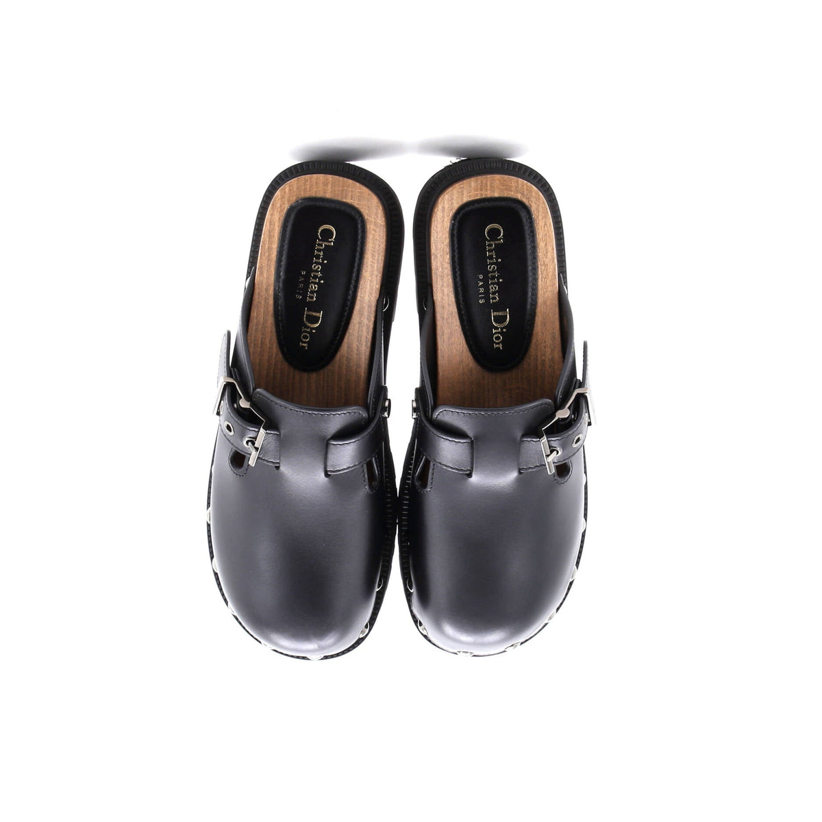 Women's Diorquake Buckle Clogs Leather