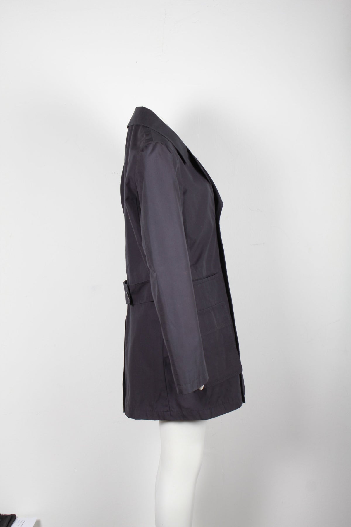 Valentino Garavani Double-Breasted Coat in Blue Wool