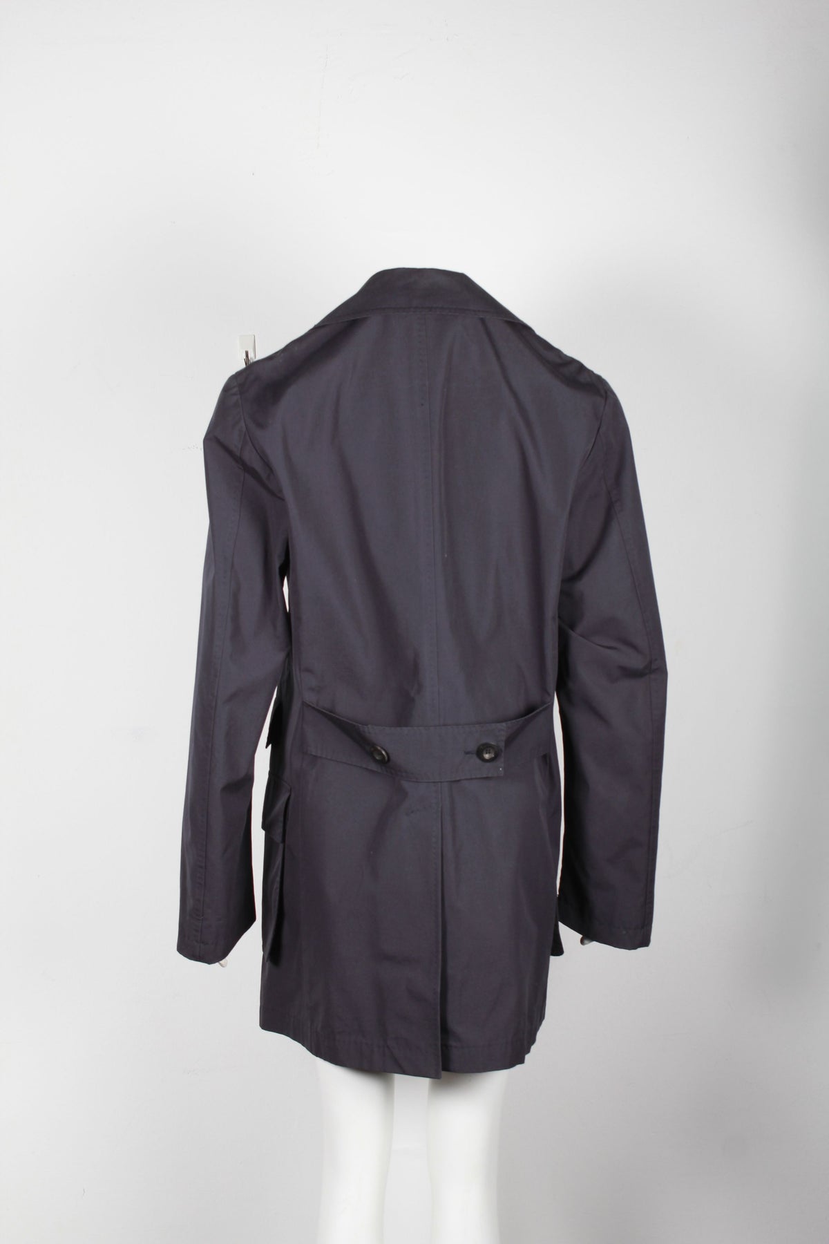 Valentino Garavani Double-Breasted Coat in Blue Wool
