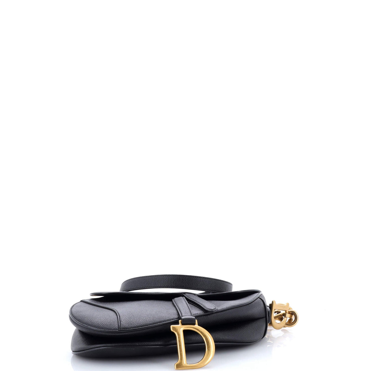 Saddle Handbag with Strap Leather Medium
