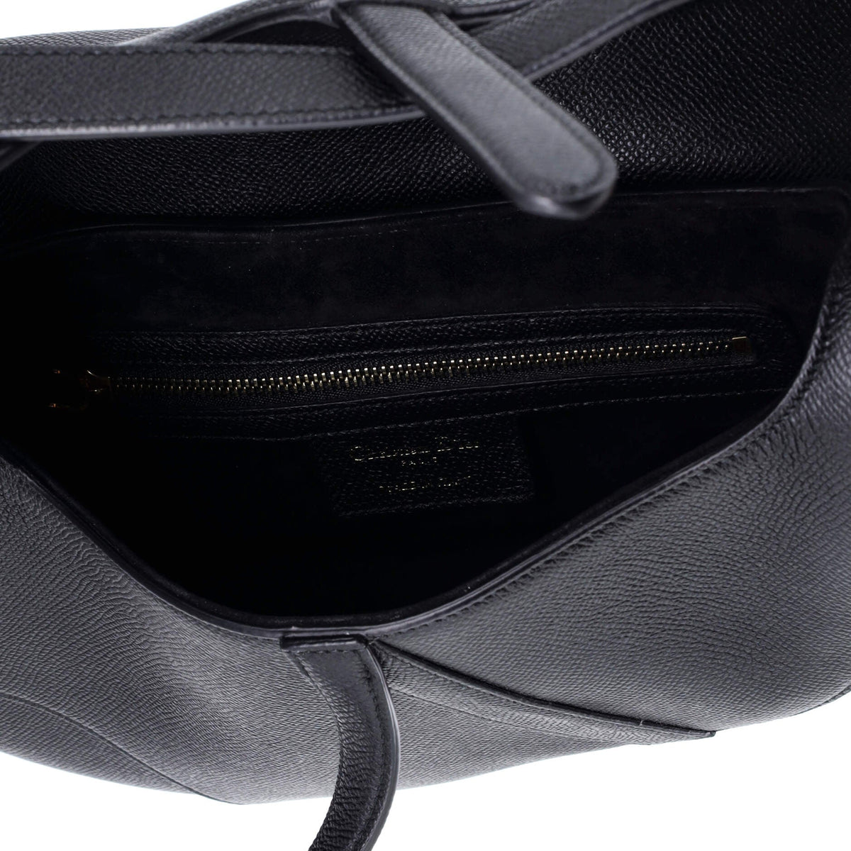 Saddle Handbag with Strap Leather Medium