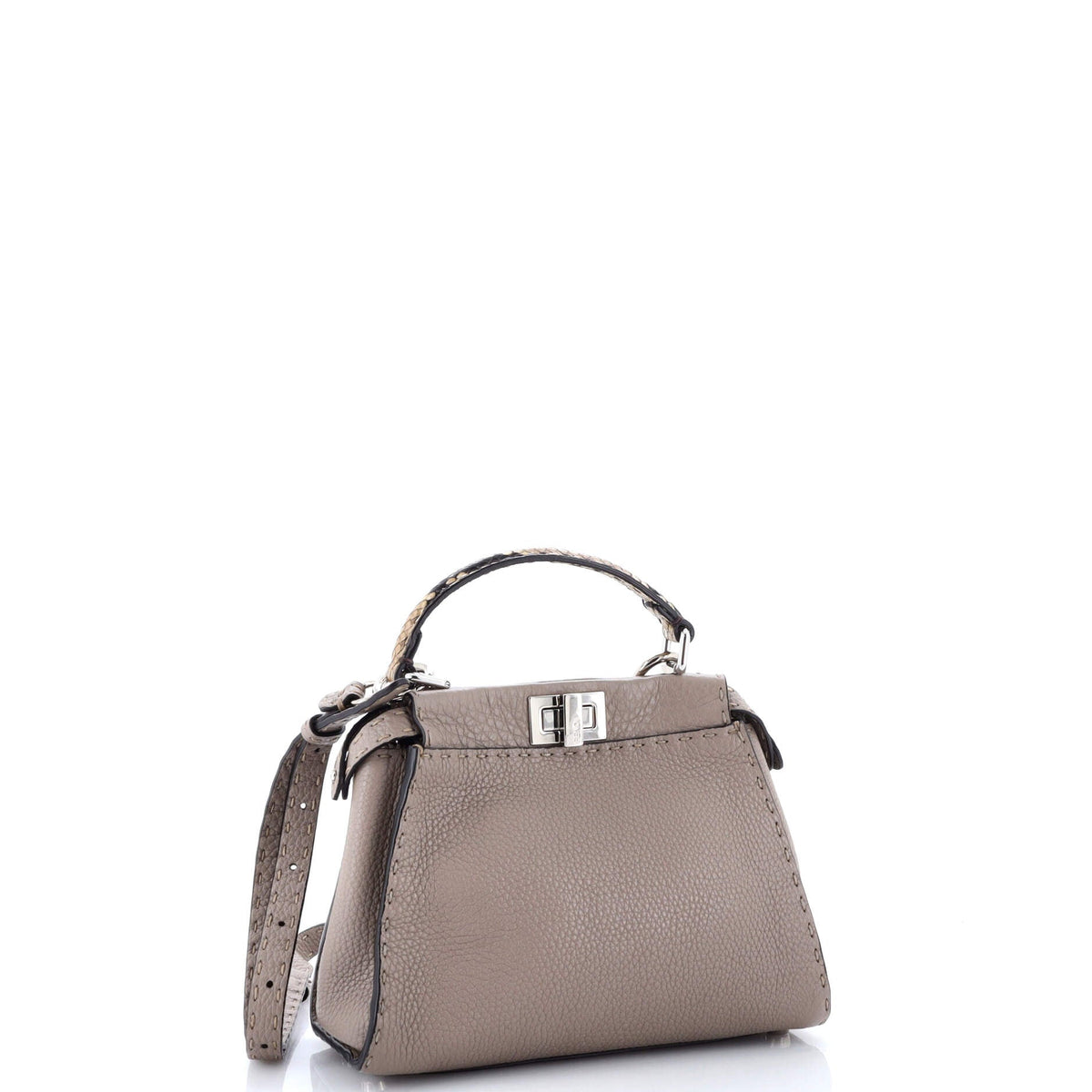 Selleria Peekaboo Bag Leather with Python Mini