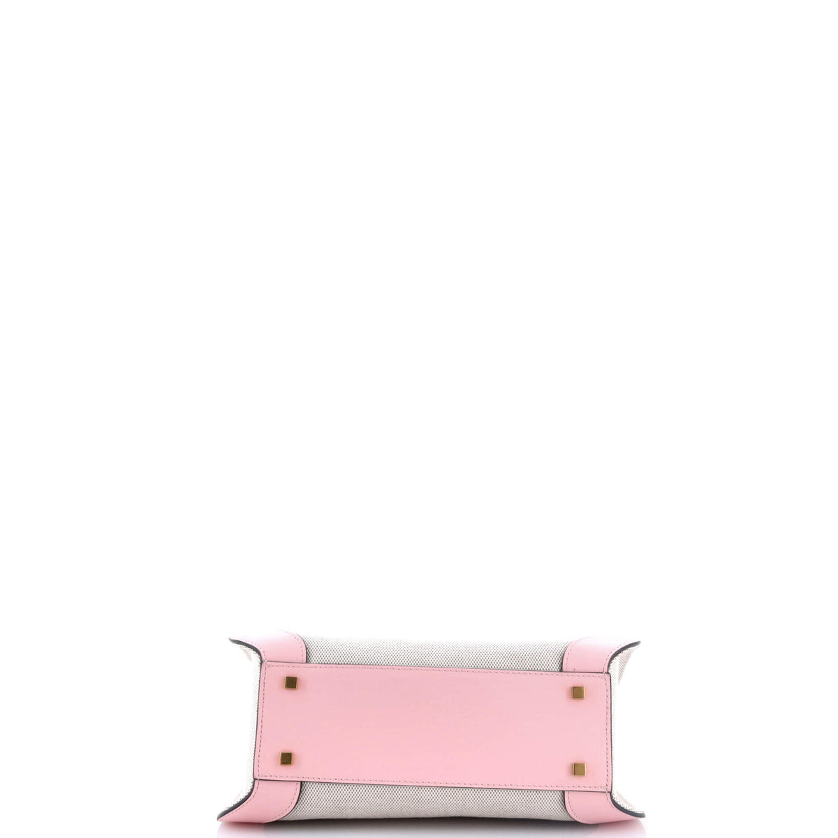 VLogo Shopper Tote Canvas and Leather Small